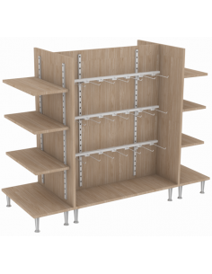 Gôndola 3 Réguas 3 Prateleiras