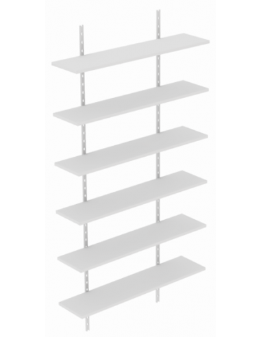 Kit cremalheiras com 6 Prateleiras