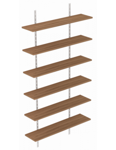 Kit cremalheiras com 6 Prateleiras