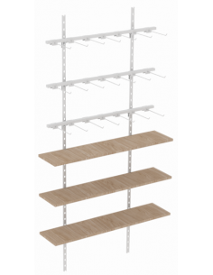 3 Réguas + 3 Prateleiras