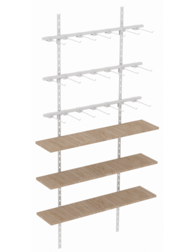 3 Réguas + 3 Prateleiras