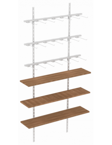 3 Réguas + 3 Prateleiras