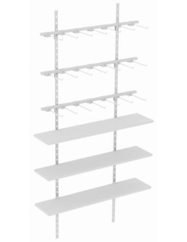 3 Réguas + 3 Prateleiras